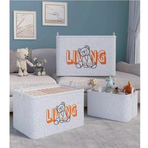 1pc Household Foldable Clothes and Miscellaneous Items Storage Basket With Draws